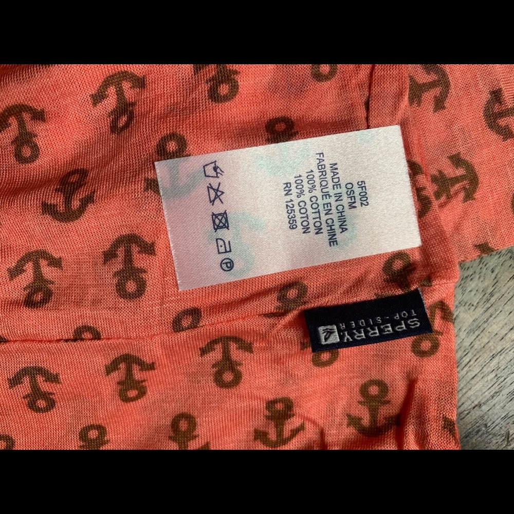 Sperry Anchor print Infinity Scarf